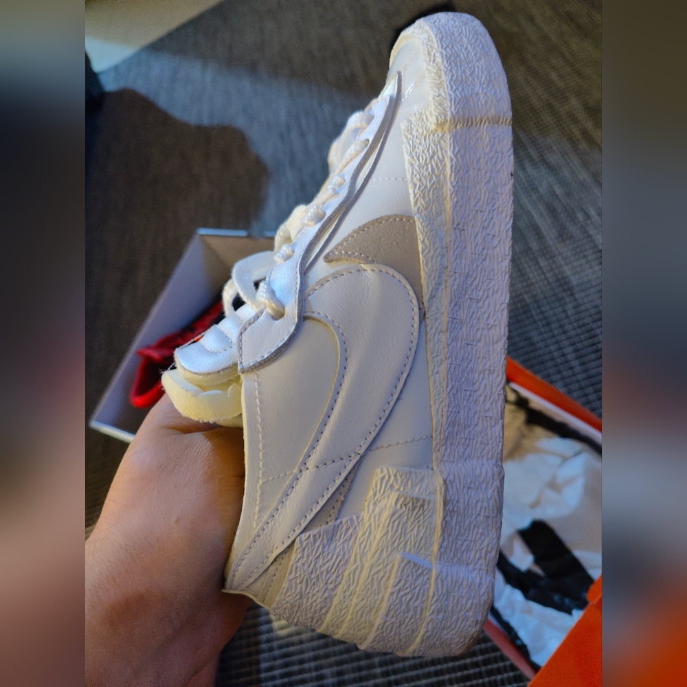 Nike sacai blazer low "White Patent"